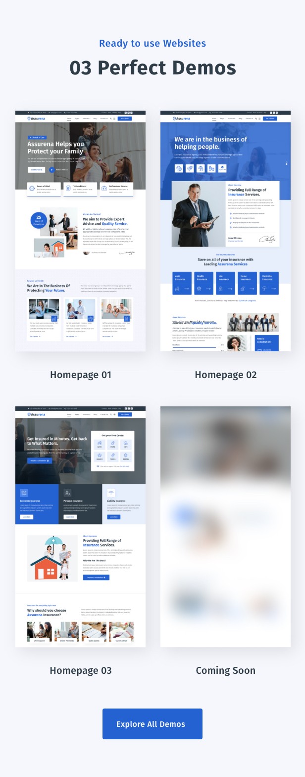 Assurena - Insurance Agency WordPress Theme 3